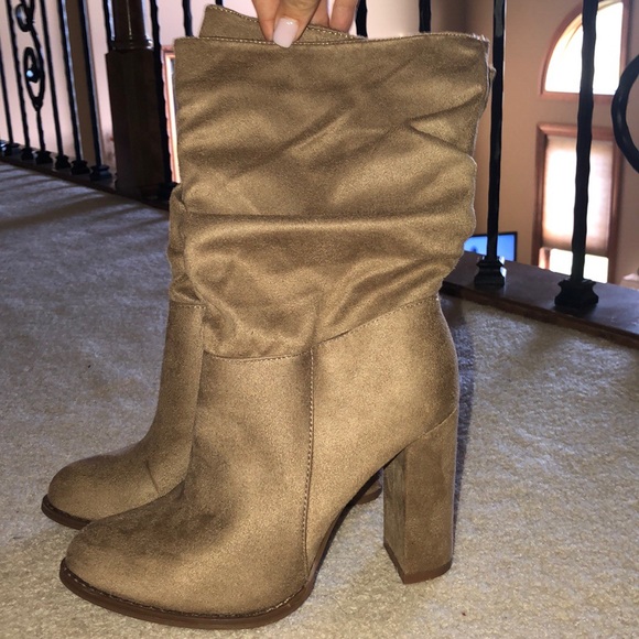 Charlotte Russe Shoes - Charlotte Russe tan boots